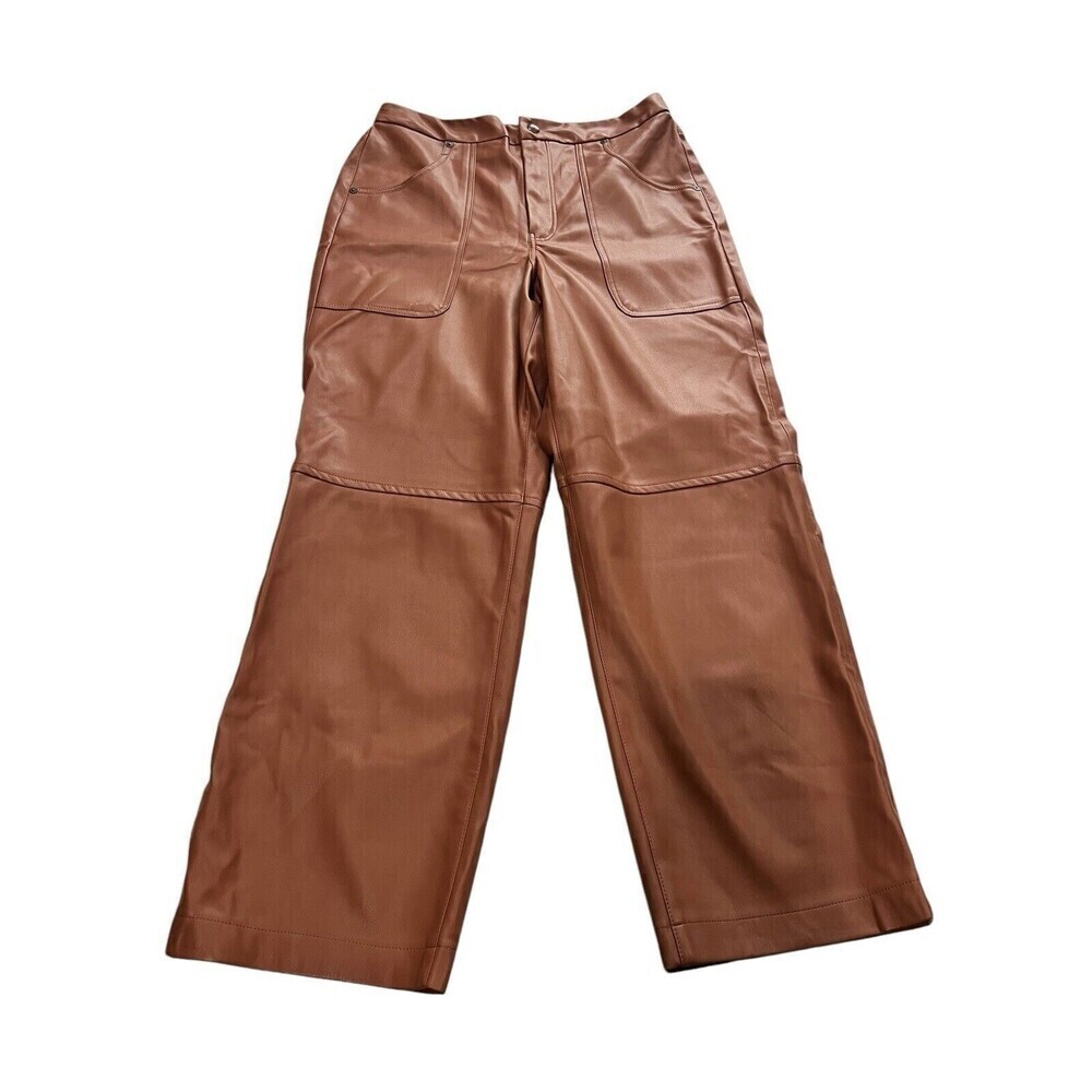 Blank NYC The Baxter Rib Cage Straight Leg Pants Sz 29 Brown Womens